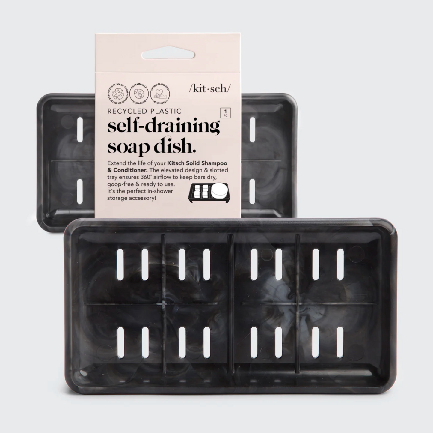 Kitsch Self Draining Soap Dish