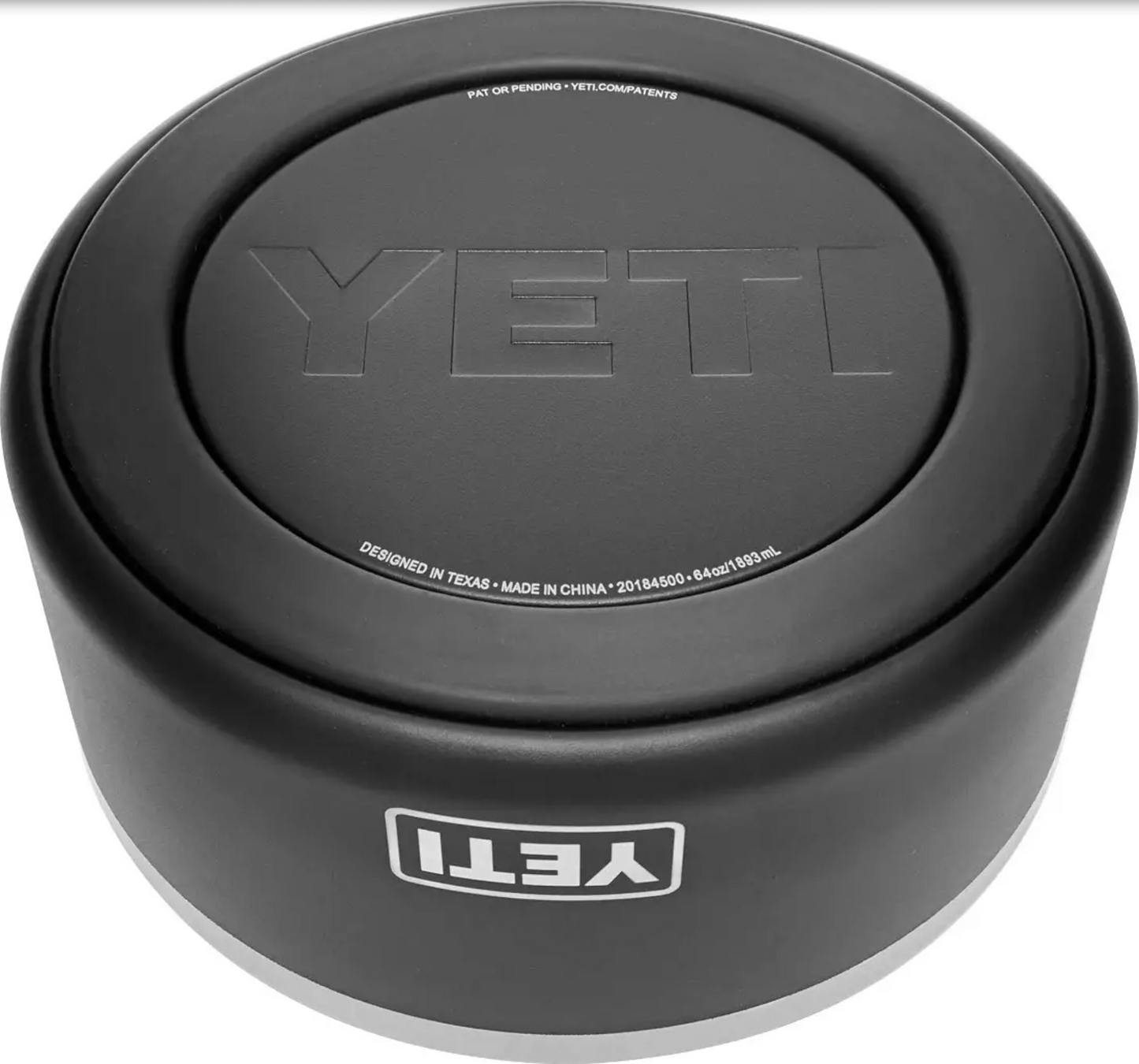 Yeti Black Boomer 8 Dog Bowl