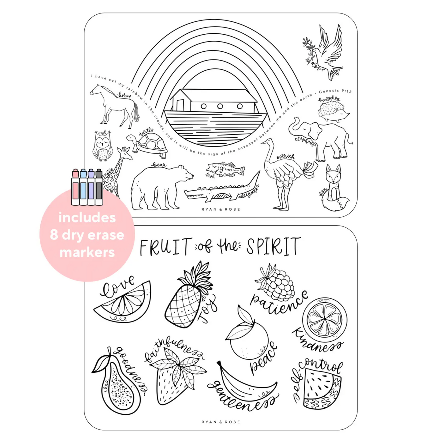 Christian Coloring Mats