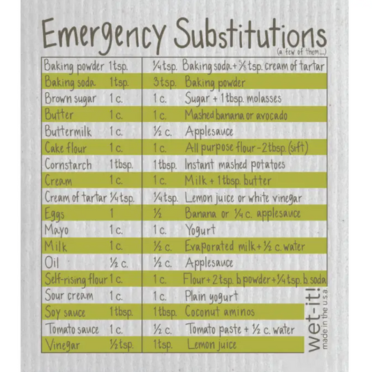 Emergency Substitutions Wet-It