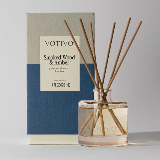 Votivo Smoked Wood & Amber Reed Diffuser