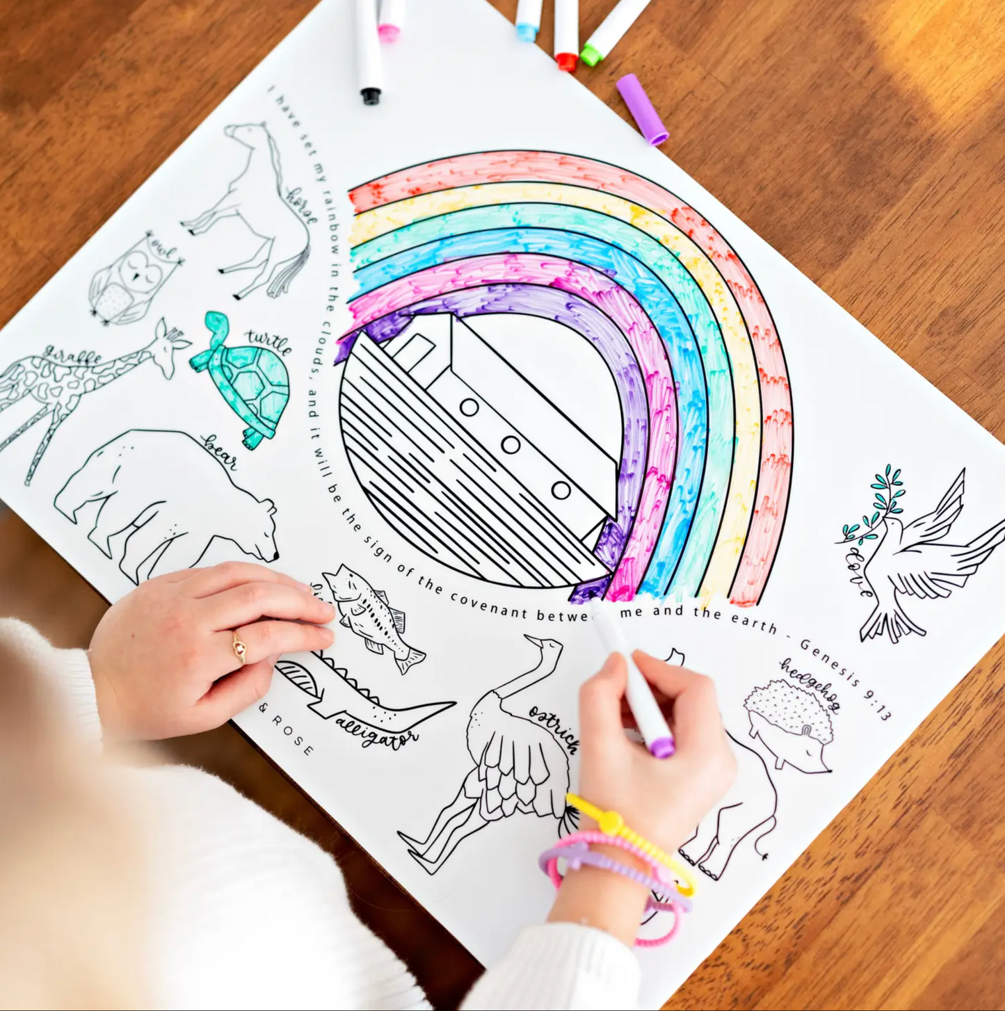 Christian Coloring Mats