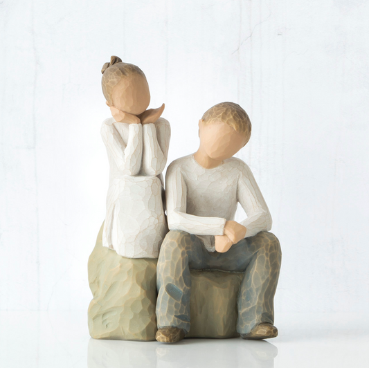 Brother & Sister Figurine
