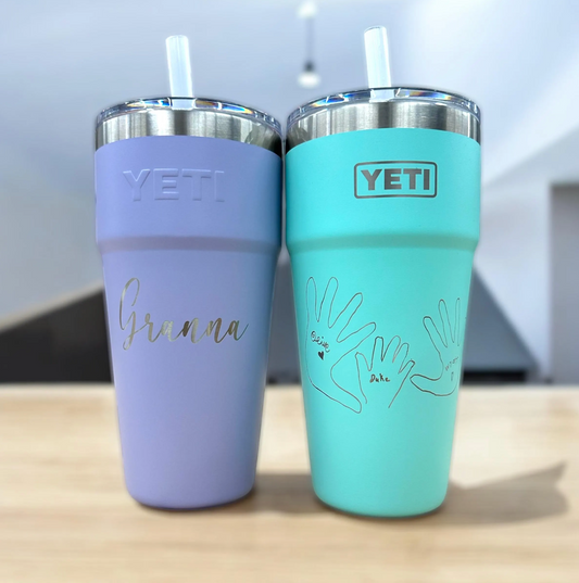 Yeti Rambler 26oz Cup with Straw Lid *Personalization & Multiple Colors Available*