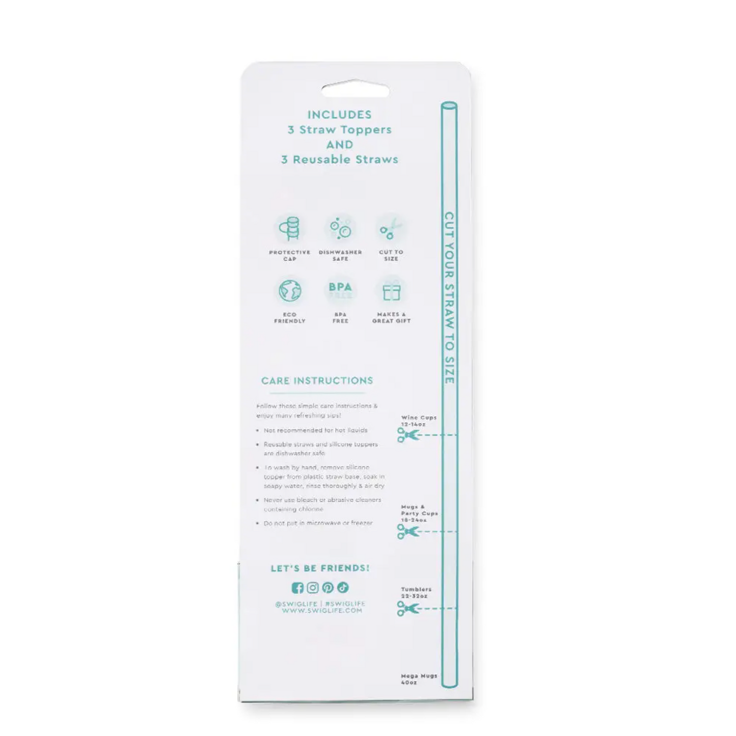 Swig Oh Happy Day Straw Set